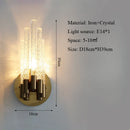 Axyaa Crystal Wall Lamp for Living Room, Corridor, Staircase, Bedroom - Creative Design