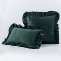 Axyaa Velvet Ruffle Cushion Cover for Home Decor 30x50/45/50cm