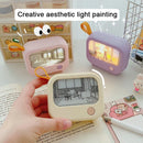 Axyaa LED Night Light: Cute Mini TV Painting Lamp for Kids' Room, Learning & Decoration.
