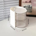 Axyaa Beauty Egg Storage Organizer Rotating Makeup Display Case