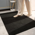 Axyaa Grey Welcome Door Mat: Absorbent, Non-Slip, Stain & Fade Resistant