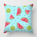 Axyaa Tropical Fruits Cushion Cover Watermelon Pineapple Decorative Pillow Case