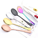 Axyaa Black Flatware Serving Set - 7Pcs Buffet Catering Utensils Kit