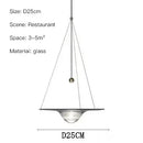 Axyaa Water Droplet Pendant Lamp Glass Chandelier Art Decor Lighting