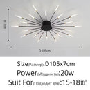 Axyaa Sunflower Chandelier LED Ceiling Light for Home Illumination
