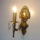 Axyaa European Crystal Wall Sconce Art Decor Candle Light Fixture