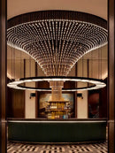 Axyaa Modern Large LED Chandelier for Hotel & Restaurant Decor