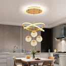 Axyaa Acrylic Crystal Ball Pendant Chandelier for Home Decor & Dining Room