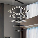 Axyaa Modern Square Luxury Pendant Light for Elegant Living Room