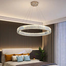Axyaa Crystal Duplex Staircase Chandelier: Modern LED Luxury Light for Elegant French Hall.