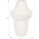 Axyaa Ceramic Vase: Stylish 3D Printed Flower Vase for Home and Office Decor