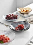 Axyaa Melon Seed Fruit Plate Glass Plate | Modern Living Room Creative Snack Plate