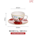 Axyaa Red Flower & Bird Ceramic Tableware Set