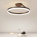 Axyaa Nordic LED Ring Chandelier Light for Bedroom and Living Room
