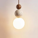 Axyaa Scandinavian Style Round Gourd Table Lamp