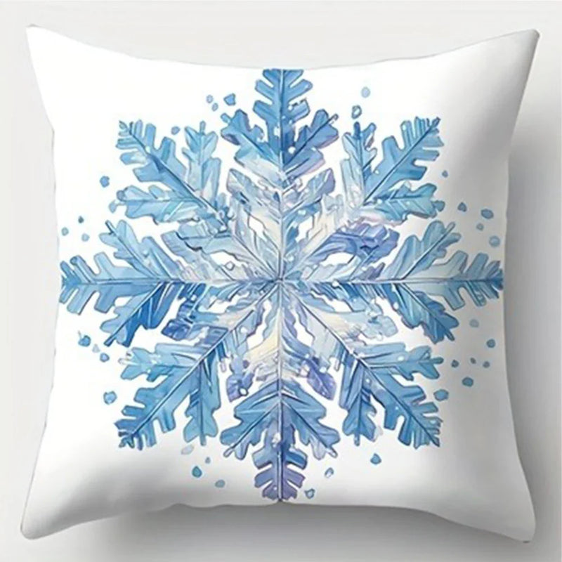 Axyaa Blue Gift Box Stove Pillowcase - Home Room Decor & Sofa Cushion Cover