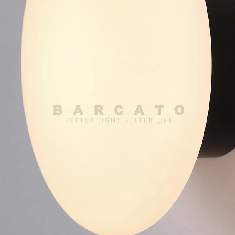 Axyaa Nordic Pebble Glass Designer LED Wall Lamp