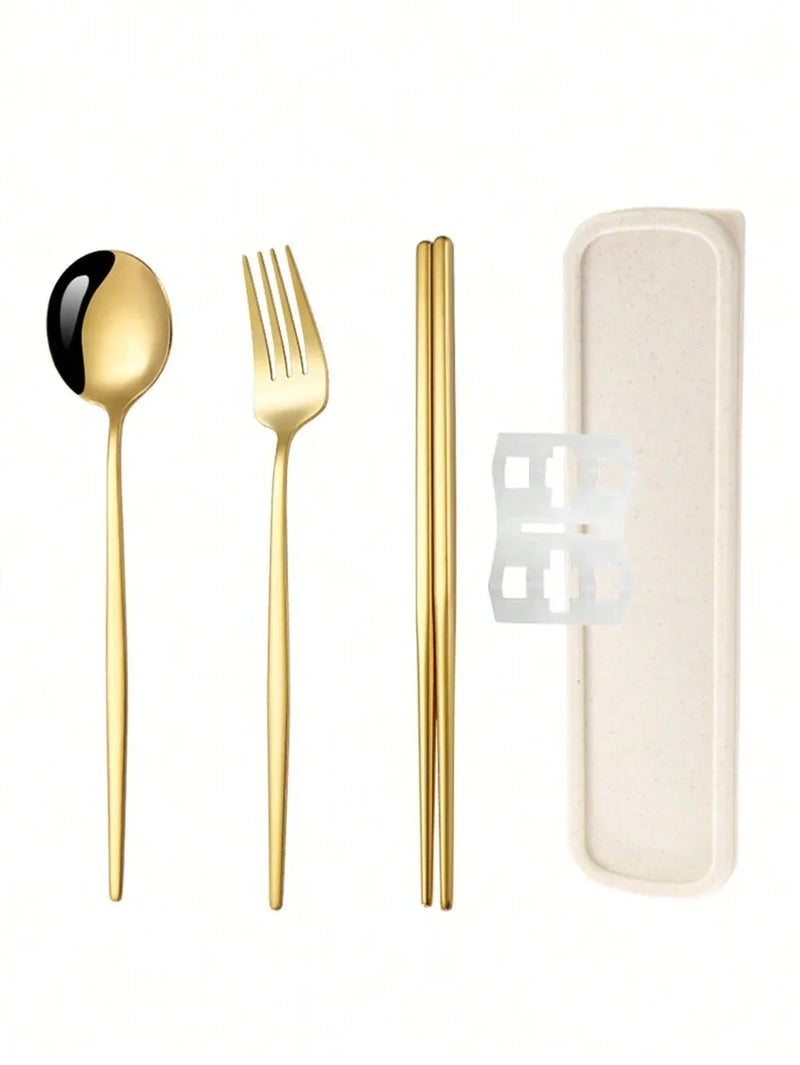 Axyaa Stainless Steel Cutlery Set with Storage Box - 3 Pieces