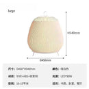 Axyaa White Knitted Fabric Pendant Light: Modern Spanish Designer Mushroom Lamp for Home Decor