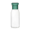 Axyaa 27oz Glass Bedside Water Carafe and Cup Set in Blue Yellow Teal Grey