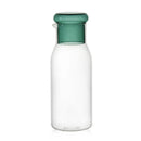 Axyaa 27oz Glass Bedside Water Carafe and Cup Set in Blue Yellow Teal Grey