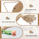 Axyaa Nordic Hanging Mirror for Home Decor and Makeup with Creative Design