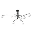 Axyaa Nordic Glass Chandelier for Dining Living Room - G9 LED Pendant Light Fixture