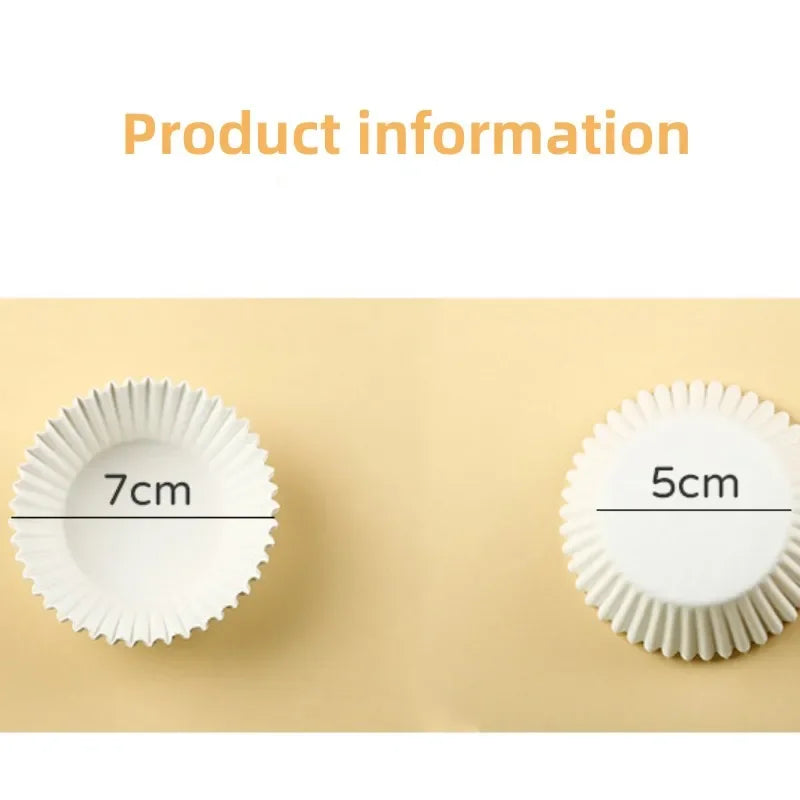 Axyaa Baking Paper Cupcake Moulds 100Pcs Waterproof Greaseproof Disposable Muffin Holders