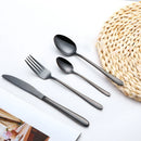 Axyaa Stainless Steel Cutlery Set - Elegant Dinnerware Collection - 72 Pieces