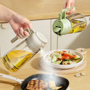 Axyaa Glass Spray Oil Sprayer Bottle for Cooking BBQ Kitchen Tools