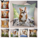 Corgi Pembroke Dog Pattern Pillowcase by Axyaa - Decorative Print for Home Shopping