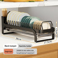 Axyaa Pull-out Dish Drainer Storage Rack for Kitchen Sink Cabinet - Organizer Holder
