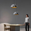 Axyaa Stone-Shaped LED Pendant Light for Living Dining Room Bedroom