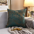 Axyaa Gold Jacquard Throw Pillow Cover 45X45 - Light Luxury Comfort, Living Room Decor