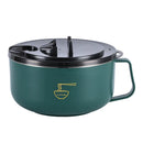 Axyaa Stainless Steel Ramen Bowl with Lid - Heat Resistant Noodle Cooker