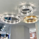 Axyaa Crystal LED Ceiling Lamp for Bedroom, Living Room, Kitchen, Hotel - Modern Luxury Chandelier
