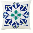 Floral Pattern Throw Pillow Covers by Axyaa for Sofa, Bedroom, Car