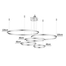 Axyaa Modern Pendant Rings Ceiling Lamp for Dining & Living Room Lighting