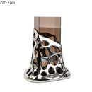 Axyaa Hollowed Out Vase Flower Pot Set - Aesthetic Artificial Floral Arrangement