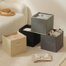 Axyaa Fabric Storage Cubes Organizer for Closet, Toys, Clothing - Home Supplies Box
