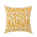 Axyaa Wheat Embroidery Cushion Cover, Soft Cozy Yellow Black Green Pillow Cover
