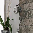 Axyaa Chrome Metal Wall Light Rotatable Warm 3000K Bedroom Reading Sconce