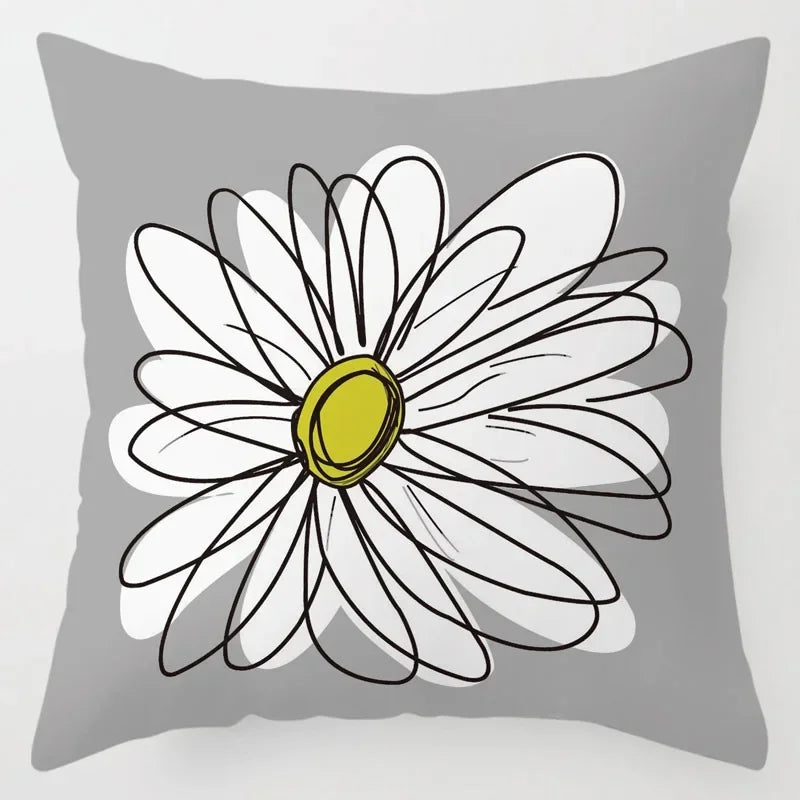 Axyaa You are My Sunshine Yellow Gray Chevron Words Decorative Pillow Covers