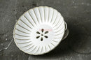 Axyaa Ceramic Dessert Tray Tea Tray Dry Fruit Tray Large Footed Fruit Tray