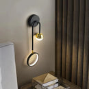 Axyaa Round LED Wall Lamp: Modern Rotatable Sconce for Indoor Lighting