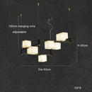 Axyaa White Marble LED Pendant Light for Luxurious Villa Decor