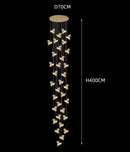 Axyaa Modern LED Ceiling Chandelier for Bedroom and Dining Room