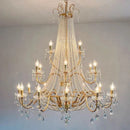 Axyaa Crystal LED Chandelier Pendant Lights for Home Decor