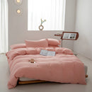 Axyaa Japanese Grid Duvet Cover, Single Quilt 150*200cm, Queen Size, Washed Cotton