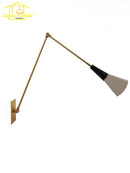Axyaa Athena Brass Wall Lamp LED Swing Arm Sconces Black/Gold Kitchen Study